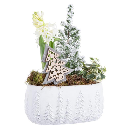 Visuel 1 du produit Composition de Noël multicolore céramique sapins