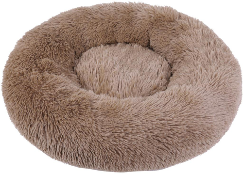 Visuel 1 du produit Corbeille ronde moelleuse pour chien et chat coloris beige Wouapy - Ø 50 cm