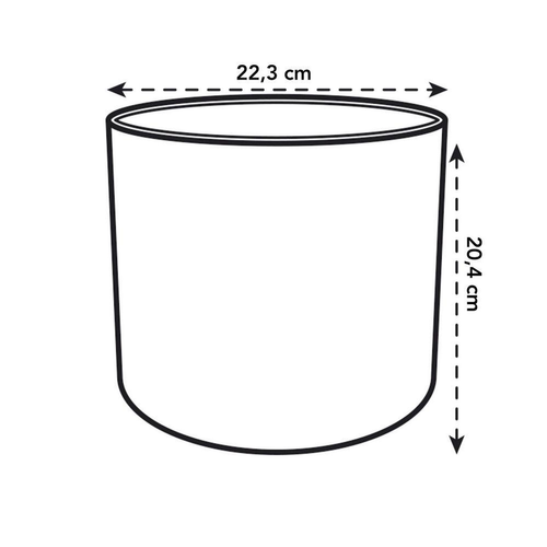 Visuel 8 du produit Cache-pot anthracite Elho b.for soft - Ø 22 cm