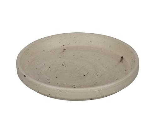 Visuel 1 du produit Soucoupe en terre cuite coloris granite - Ø 9 x H 1,4 cm