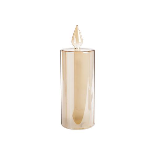 Visuel 1 du produit Bougie or à LED Riposo petit modèle - 21 cm