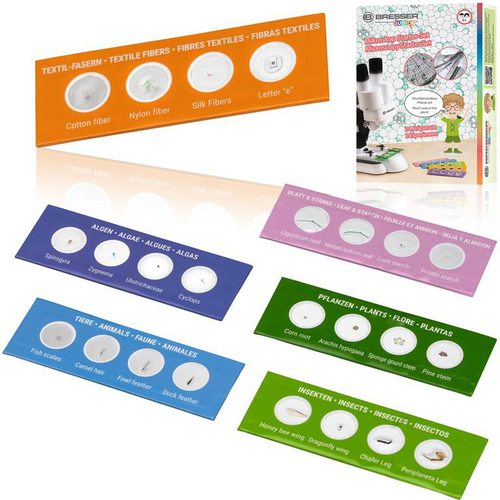 Visuel 1 du produit Kit de démarrage microscope multicolore Bresser - 13,5 x 9,5 cm