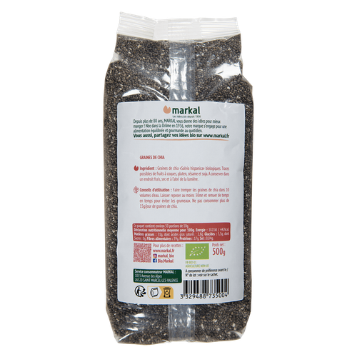 Visuel 2 du produit Graine de chia bio Markal - 500 g