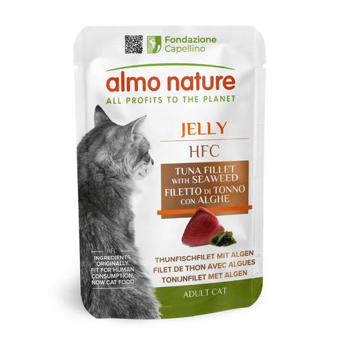 Visuel 1 du produit Pâtée pour chat HFC Jelly au filet de thon et algues Almo Nature - 55 g