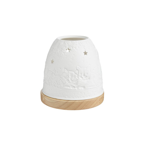 Visuel 1 du produit Mini-igloo lumineux en verre à motif chat Bernard Grange