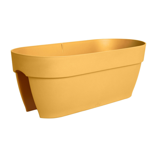 Visuel 2 du produit Balconnière en polypropylène jaune miel Elho Vibia Campana Flower Bridge - 59 x 26 x 22 cm