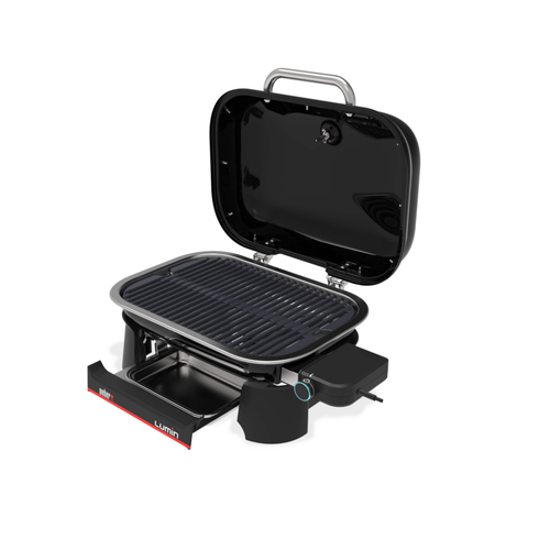 Visuel 4 du produit Barbecue électrique Lumin Compact coloris noir en acier émaillé Weber - 28 x 42 x 59 cm