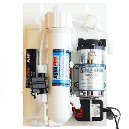 Visuel 1 du produit Osmoseur aquariopure 3 étapes de filtration 200 GPD avec pompe - AQUAPRO - pompe booster