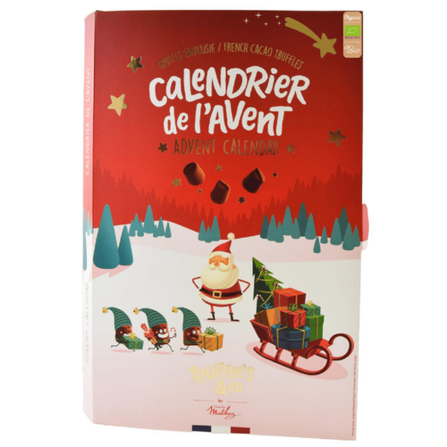 Visuel 1 du produit Calendrier de l'Avent de truffes Mathez - 39 x 24,5 cm