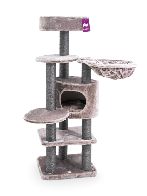 Visuel 1 du produit Arbre à chat Jane 138 coloris marron Petrebels - 50 x 50 x 138 cm