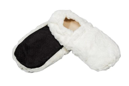 Visuel 1 du produit Bouillotte coloris beige en grains de blé et fleurs de lavande chausson L'Artisan du bien-être - Taille unique