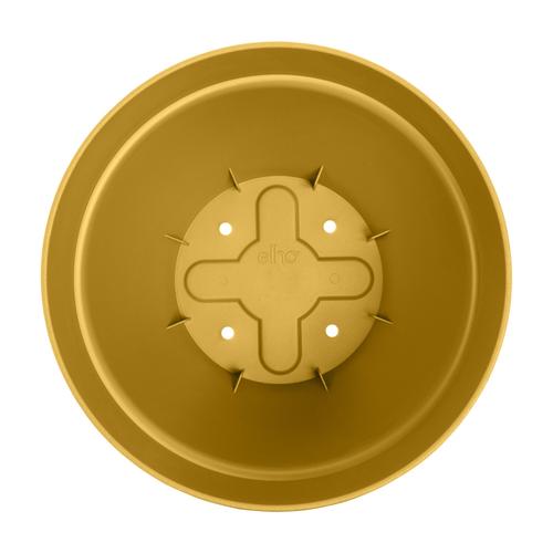 Visuel 5 du produit Pot rond en plastique injecté coloris jaune miel Elho Vibia Campana - Ø 30 x 25,8 cm