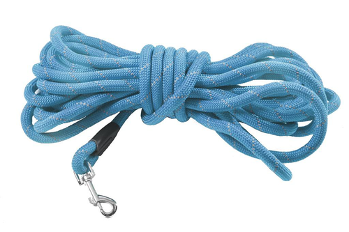 Visuel 1 du produit Laisse pour chien en nylon rond coloris bleu Bobby Walk - 3 m