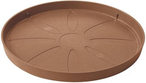 Visuel 1 du produit Soucoupe en plastique recyclé Deroma Origin Cotto - Ø 41 x H 3,6 cm