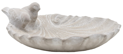 Visuel 1 du produit Mangeoire pour oiseaux coloris gris en ciment - 30 x 29 x 9,5 cm