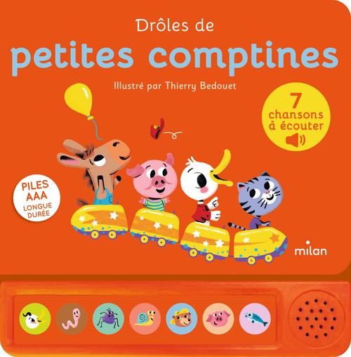 Visuel 1 du produit Livre sonore "Drôles de petites comptines" aux Éditions Milan