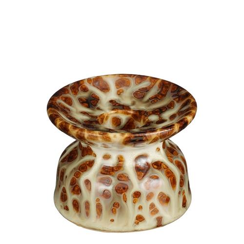 Visuel 1 du produit Bougeoir en grès marron - Ø 7,5 x H 6 cm