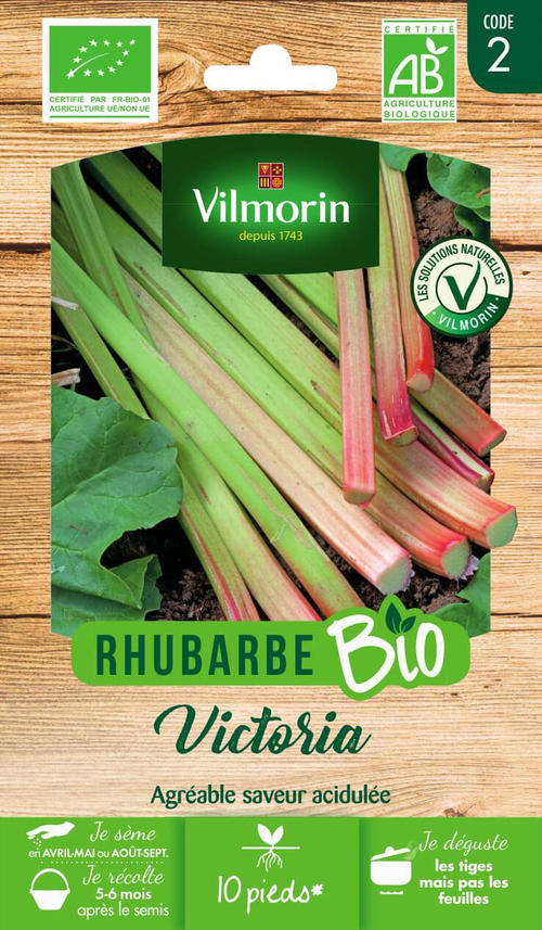 Visuel 1 du produit Rhubarbe Victoria Bio Vilmorin - graines à semer