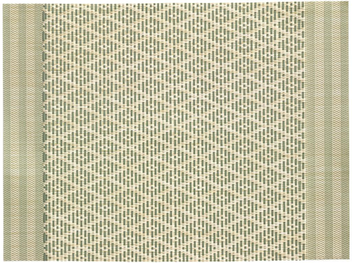 Visuel 1 du produit Set de table bicolore PVC et polyester matcha Kadra - 45 x 33 cm