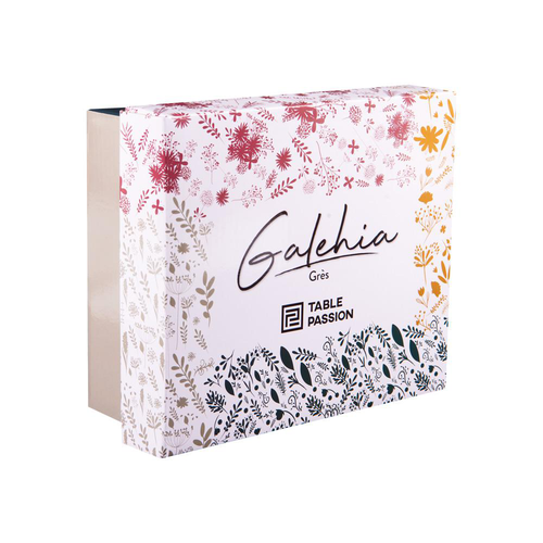 Visuel 2 du produit Tasses en grès multicolore Coffret Galehia - 4 x 18 cl