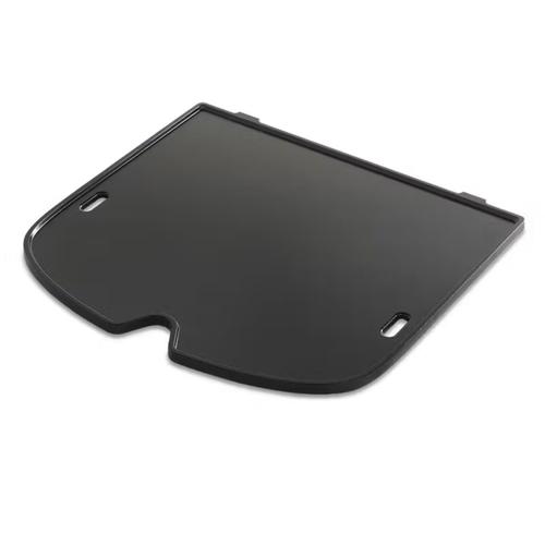 Visuel 1 du produit Plancha en fonte d’acier émaillée noire pour barbecue Weber Traveler - 32 x 34,5 cm