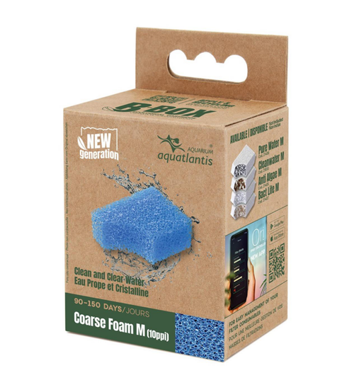 Visuel 1 du produit Mousse de filtration grosse pour aquarium coloris bleu Aquatlantis B-Box coarse foam - Taille M