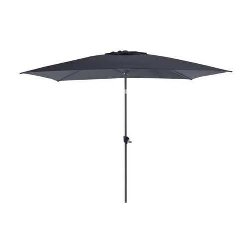Visuel 1 du produit Parasol gris à manivelle inclinable Proloisirs - 3 x 2 m
