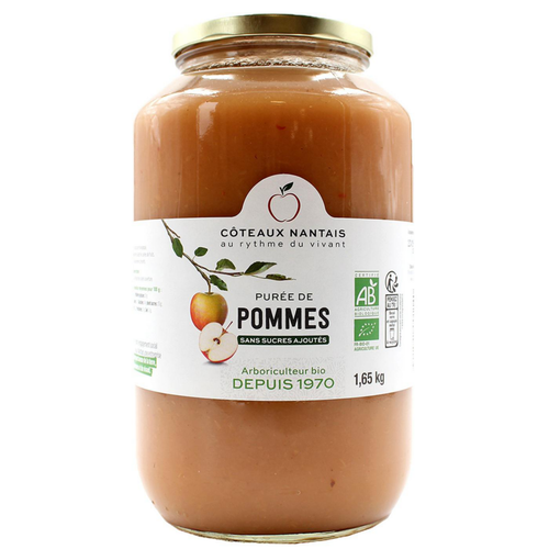 Visuel 1 du produit Purée de pommes bio en bocal Coteaux Nantais - 1,65 kg