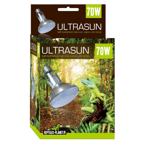 Visuel 1 du produit Lampe pour lézard, tortue tropical ou désertique Reptile Planet Ultrasun 70W