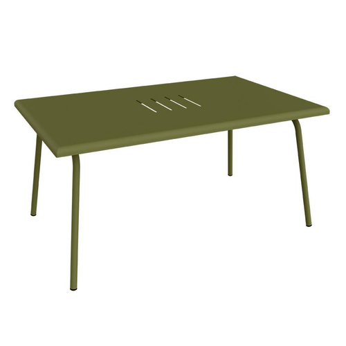 Visuel 1 du produit Table basse Monceau rectangulaire coloris vert en acier Fermob - 92 x 57 cm