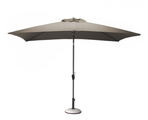 Visuel 1 du produit Parasol droit Tilt inclinable en aluminium - Taupe, PROLOISIRS  - 3x2m