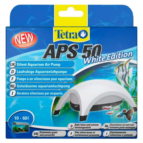 Visuel 1 du produit Pompe à air blanc 50L/H, TETRA, modèle APS 50 edition blanche - capacité 50 litres/heure