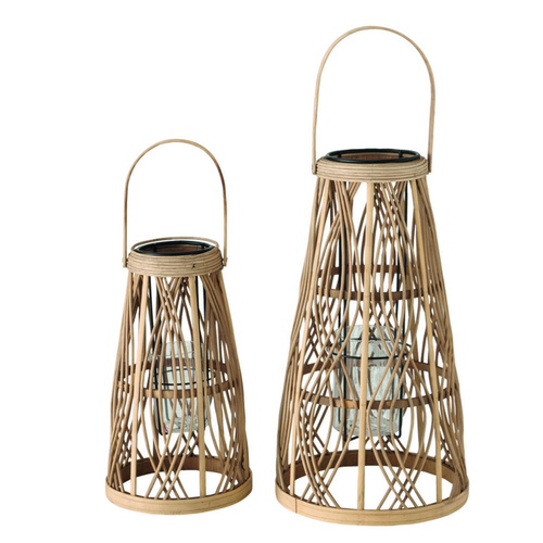 Visuel 1 du produit Lanterne coloris beige Ajala - 24 x 24 x 43 cm
