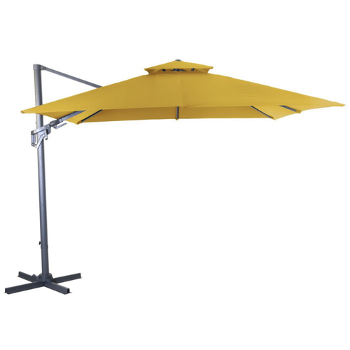 Visuel 1 du produit Parasol déporté orientable et inclinable couleur curry Proloisirs - 3 x 3 m