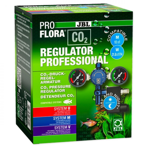 Visuel 1 du produit Détendeur électrovanne pour kit CO2, haute performance - JBL ProFlora CO2 Regulator Pro