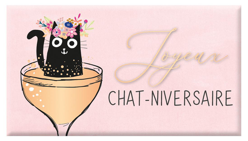 Visuel 1 du produit Chocolat au lait bio " Joyeux Chat-niversaire " Art Grafik - 40 g