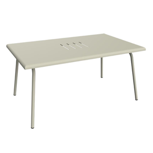 Visuel 1 du produit Table basse Monceau rectangulaire coloris gris en acier Fermob - 92 x 57 cm