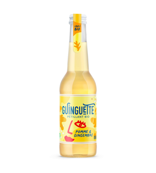 Visuel 1 du produit Pétillant La guingette pomme gingembre bio Le Coq toqué - Bouteille 33 cl