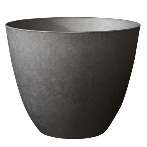 Visuel 1 du produit Pot en matière recyclée coloris gris ardoise Poetic Elément conique 40 L - Ø 39,1 x H 32 cm