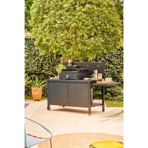 Visuel 3 du produit Plancha Modern électrique coloris noir en acier Forge Adour - 50,5 x 57,3 x 23,8 cm