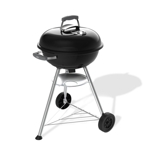 Visuel 1 du produit Barbecue charbon en acier émaillé noir Weber Compact Kettle Ø 47 cm - 54 x 53 x 88 cm