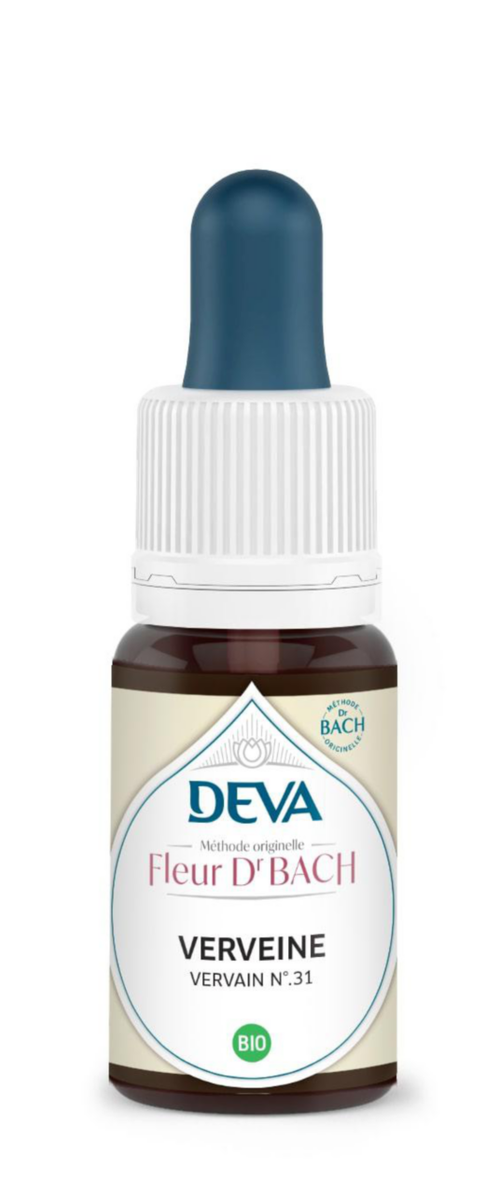 Visuel 1 du produit Complément alimentaire fleur de Bach verveine bio Deva - 15 ml