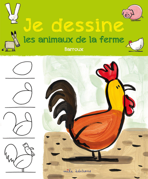 Visuel 1 du produit Livre "Je dessine les animaux de la ferme" Éditions Mila