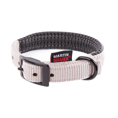 Visuel 1 du produit Collier droit Confort pour chien coloris gris - 2,5x65 cm
