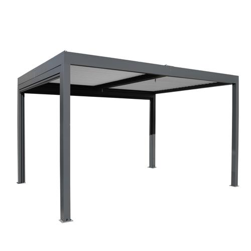 Visuel 1 du produit Pergola Bioclim Eris motorisée coloris noir - 3 x 4 m