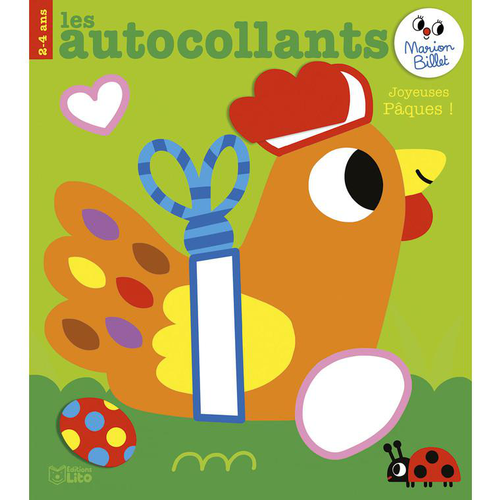 Visuel 1 du produit Livre d'autocollants "Joyeuses Pâques", collection Les autocollants de Marion Billet aux Éditions Lito