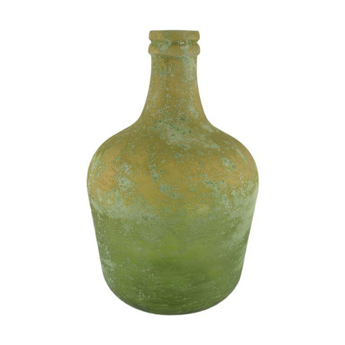 Visuel 1 du produit Bouteille en verre recyclé coloris vert antique - Ø 27 x H 42 cm