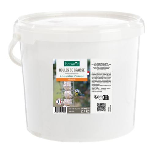 Visuel 1 du produit Boules de graisse aux insectes pour oiseaux botanic® x 30 - 2,7 kg