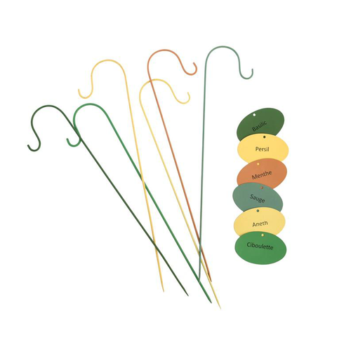 Visuel 1 du produit Pics décoratifs pour plantes aromatiques x 6 - 10 x 5 x 46 cm