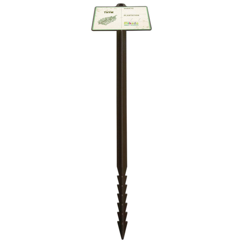 Visuel 1 du produit Étiquette à planter jalons de jardin thym coloris marron  - 45 cm
